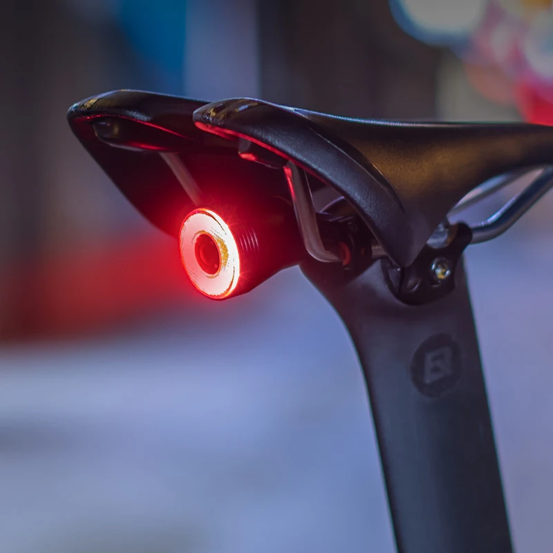 Fanale Posteriore Per Bici Intelligente Con Indicatori Di Direzione E Luce Dei Freni Clacson Di Allarme Per Bici Con Telecomando Accensione Spegnimento Automatico Ricaricabile Impermeabile Nero