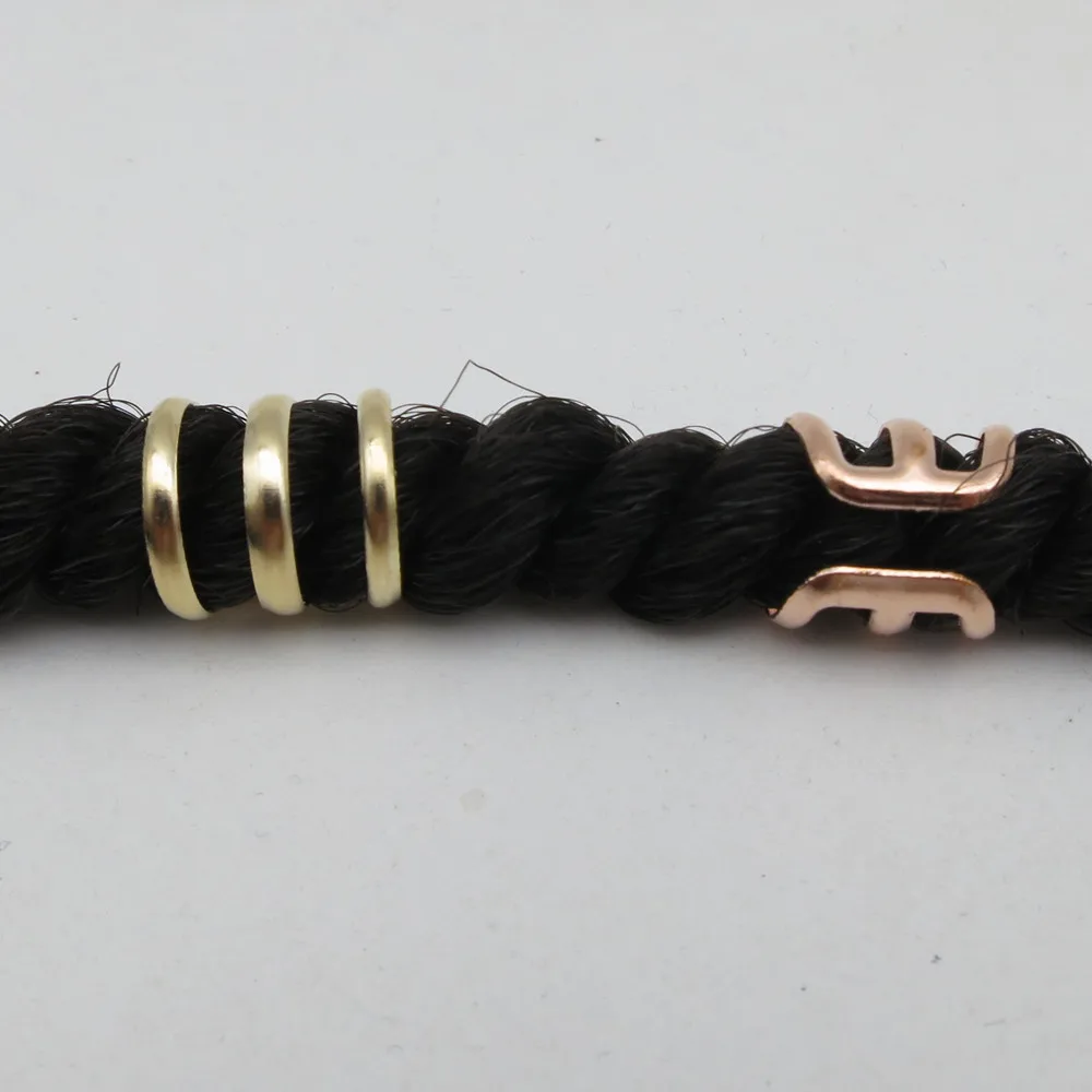 5 шт.-10 шт. медные регулируемые волосы дреды косы дредлок бусины ...