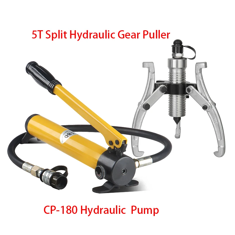 Split type hydraulic puller FYL-5T  Used with CP-180 Manual Hydraulic Pump bf type 60t 70t 72teeth mxl timing pulley bore 5 6 8 10 12 14 15mm for 6 10mm width belt used in linear pulley
