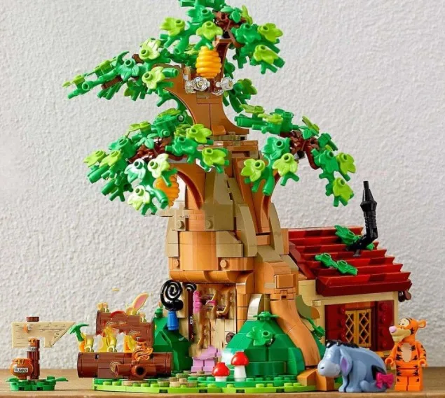 19043 Creator Series 1265PCS Winnie The Pooh Tree House Bear Building Blocks Bricks Toys for Kids Children Birthday Gifts 21326 | Игрушки и