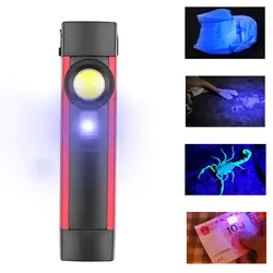 Многофункциональный USB Перезаряжаемый COB светодиодный светильник, светильник-вспышка с магнитом, уличный светильник, светильник для