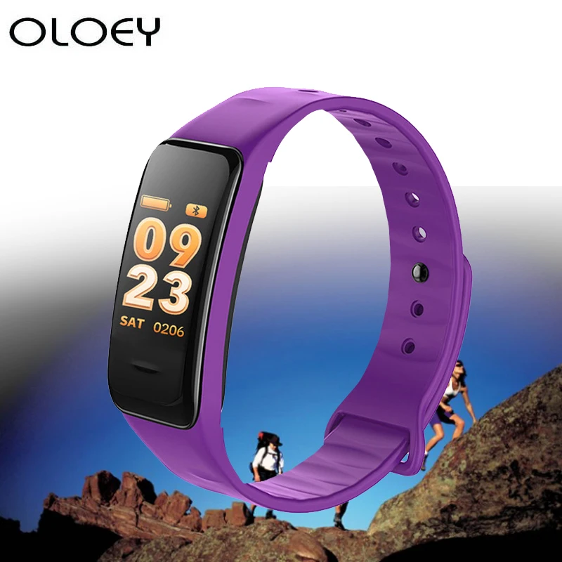 

New Waterproof Wristband Band Color Screen Bracelet Smart Watch Stepping Fitness Tracker Heart Rate Blood Pressure Sleep Monitor