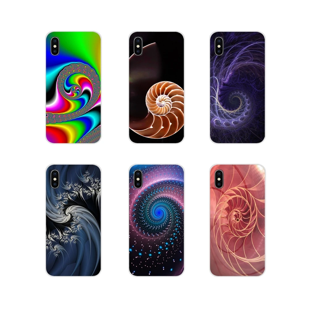 Для samsung Galaxy S3 S4 S5 мини S6 S7 край S8 S9 S10 Lite рlus Note 4 5 8 9 Фрактальная роспись спираль