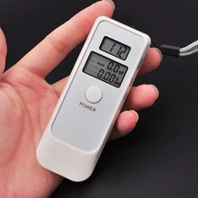 1 шт. цифровой lcd полицейский алкотестер тестер алкоголя анализатор детектор 99.9% точность Whtie