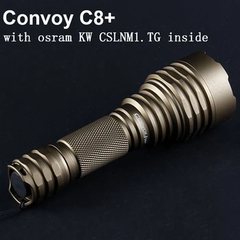 

Convoy C8+ with Osram KW CSLNM1.TG Led inside Tactical Torch 6500K 18650 Flash Light Camping Fishing Police Work Light Lanterna