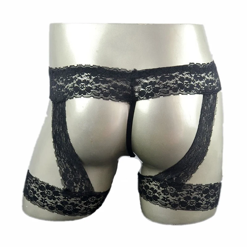 Lace Gay Thong Sissy Men's Panties Sexy Underwear Men Lingerie Underpants Enhance Pouch Bikini Hollow Out Briefs Jockstrap A50 men underwear