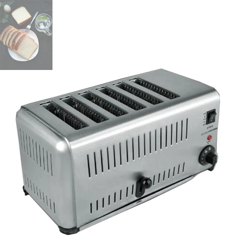 1PC Household 4 Slices Toaster Stainless Steel Toaster Breakfast