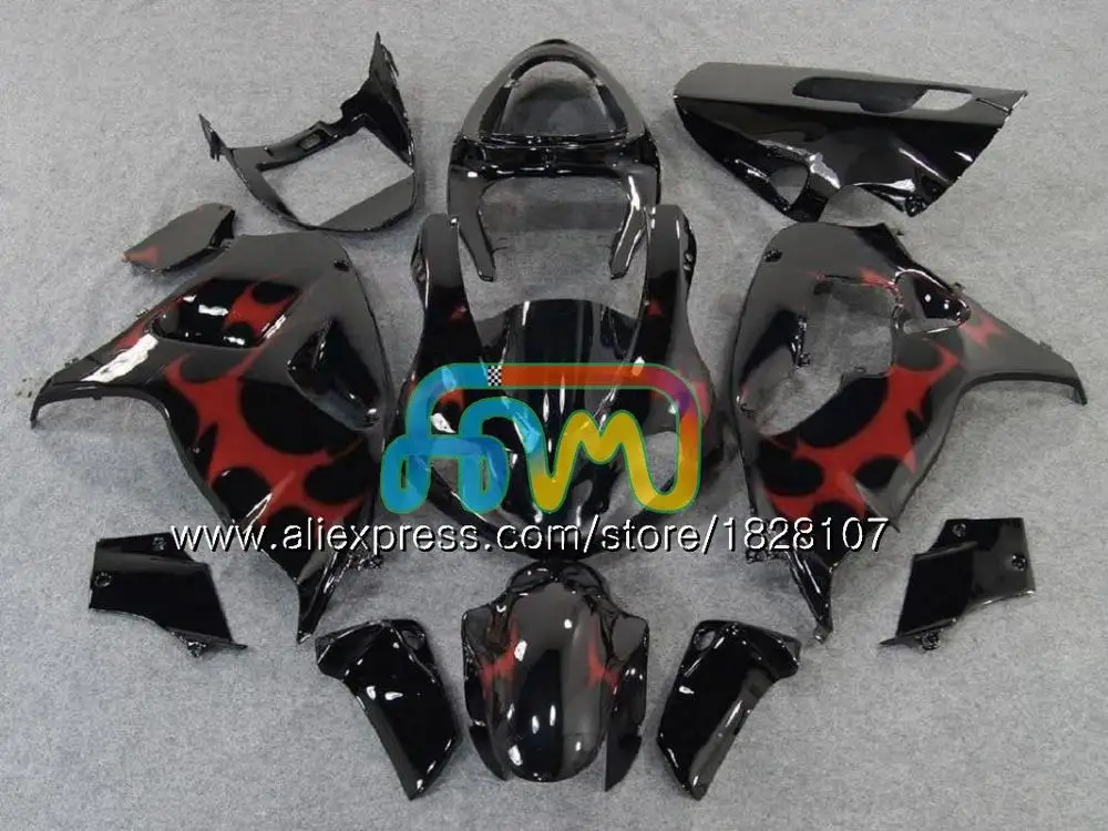 SRAD для SUZUKI TL 1000 R TL 1000R 98 99 00 01 02 пурпурный белый 03 46BS. 11 TL1000 R TL1000R 1998 1999 2000 2001 2002 2003 обтекатель - Цвет: No. 19 Red flames