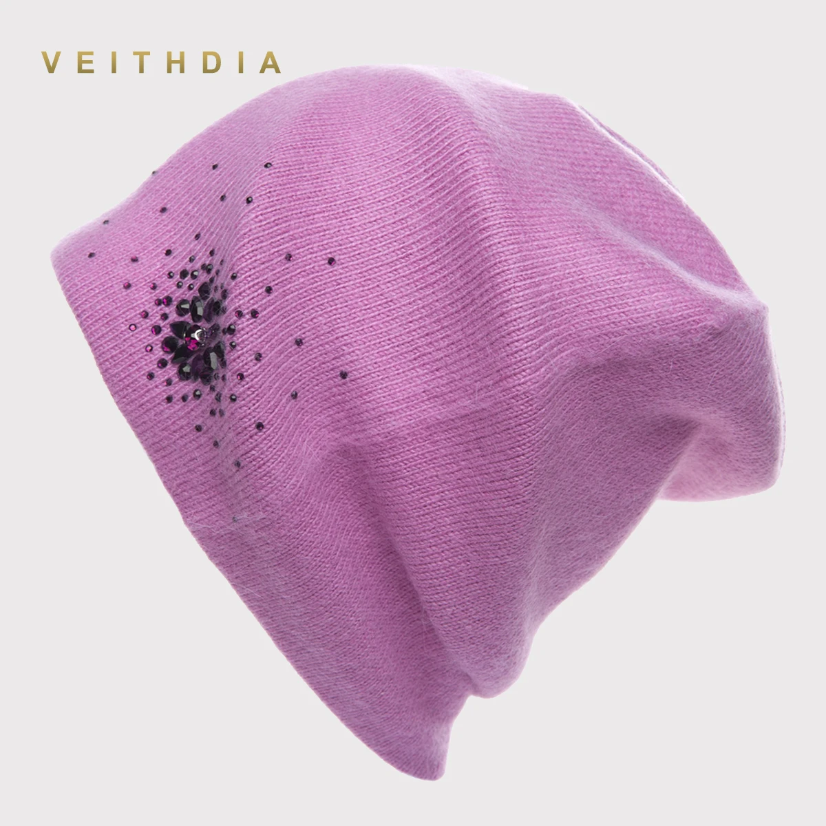 VEITHDIA женские шапки кашемировые повседневные осенне зимние брендовые