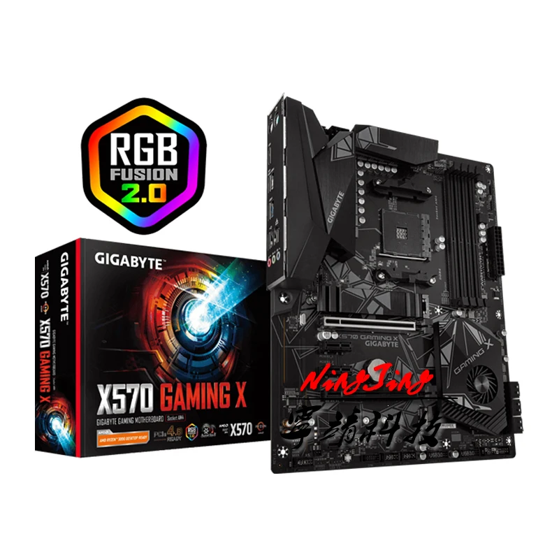 

Gigabyte GA X570 GAMING X ATX AMD X570/M.2/DDR4/Double Channels/SSD/128G/USB3.2/STAT3.0/New/Can support R9 3900x cpu/ Socket AM4