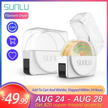 

SUNLU FilaDryer S1 3D Printing Filament Box Filament storage dry box-fit arid material machine Best 3d printing partner.