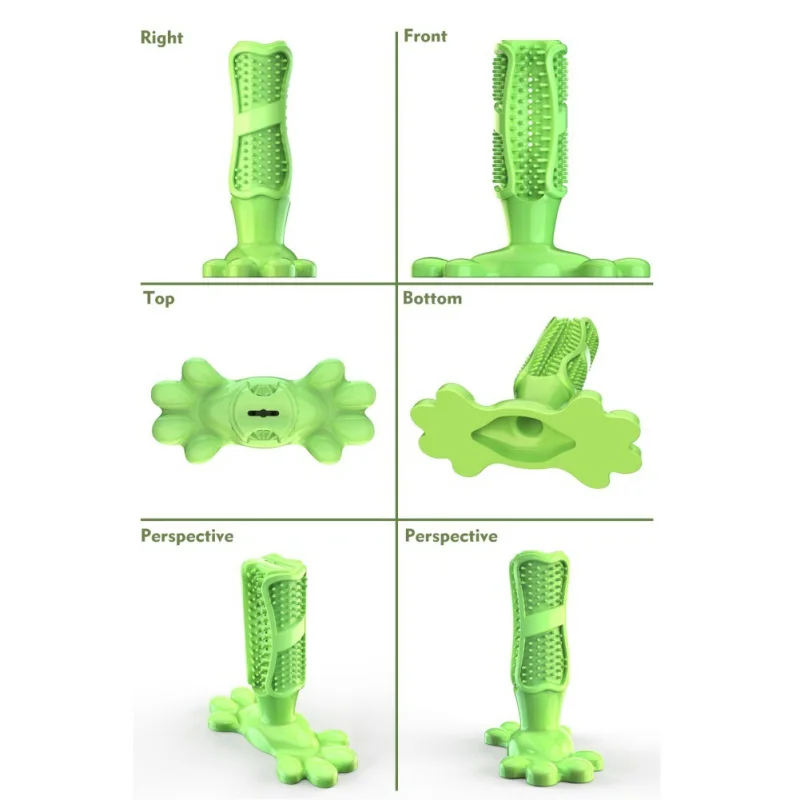 Новая собачья игрушечная зубная щетка собачья щетка Нетоксичная мягкая резиновая устойчивая к укусам зубная жевательная игрушка для щенков для чистки зубов