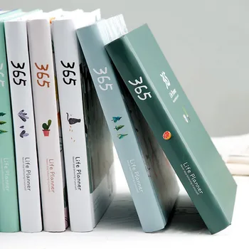 

1 pc 365 Planner NoteBook Yearly Agenda Colorful Inner Page illustration Daily Plan Bullet Journal Record Life Stationery Gifts