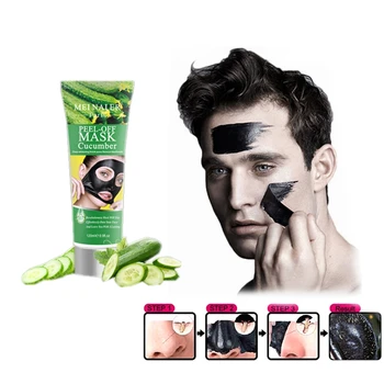

Hot Sale Cucumber Face Pack Tender Suction Black Head Oil Control Brighten Wrapped Masks Acne Treatment Facial Mask 120g/tube