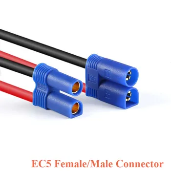 

Banana RC Plug Connector EC5 EC5-F/M Female Male High Current 100A Power Lipo Battery Banana Plug Connectors