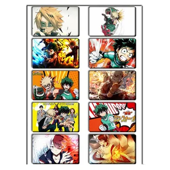 

10pcs/lot Hero Academic / My Hero Academic Version New Anime Card Sticker Toy For Animation Collection
