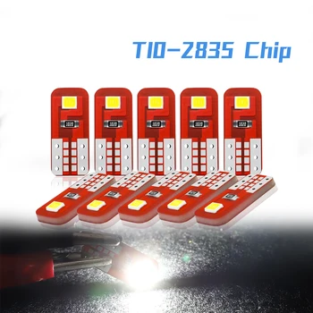 

DXZ 10PCS T10 Led Canbus W5W 168 194 6000K Car Interior Light For Auto 12V 2835 2SMD White Led Light Hold Dome Reading Lamp