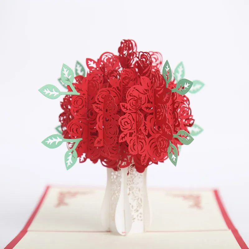  3D Greeting Cards Wedding Invitations for Mother Daughter Wife Anniversary HVR88 - 4000214046478