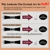 Lashonly 10 Pallets Flat Lash Split Tips Matte Gray Black Color Super Soft Gentle Natural Eyelash Extension Flat Shape Lashes 6
