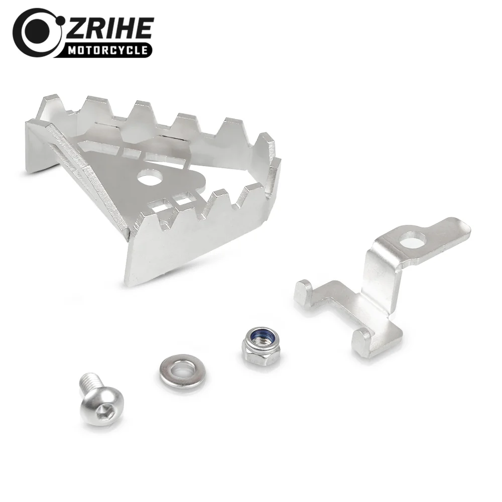 ZRIHE нержавеющая сталь мотоцикл задний ножной тормозной рычаг Peg Pad расширение
