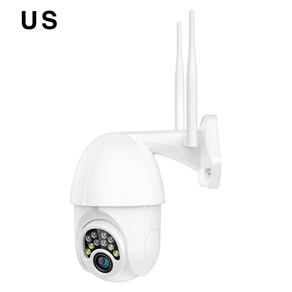 

1080P Wireless WiFi IP Camera Night Vision Security Detection 10LED Lights Dome Camera 360 Degree Rotation For Outdoor Day Night