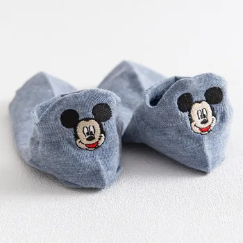 Disney Mickey Minnie Happy Socks Autumn Summer Short Socks Cute Socks For Girls Cotton Cartoon