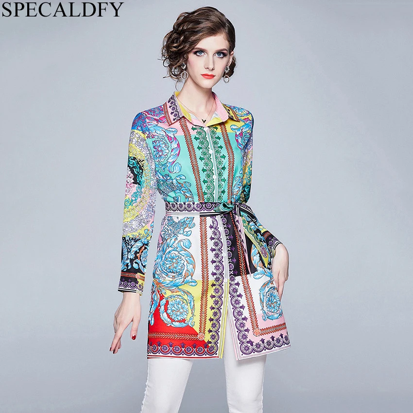 STYLE 3 Европейская мода высокого качества дизайнерская подиумная рубашка женская с длинным рукавом винтажная блузка длинная рубашка платье Плюс Размер Топы Осень - Цвет: STYLE 3