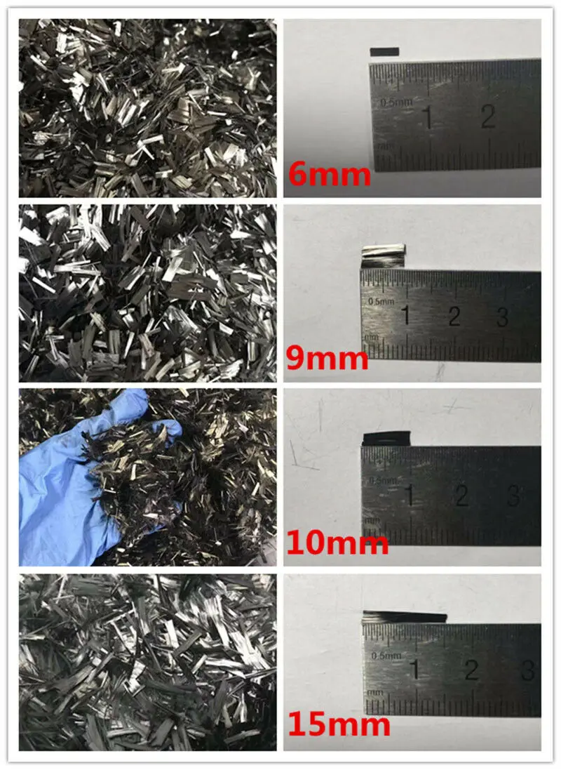 

1000g Short Chopped Carbon Fiber Filament for Forged Phone Cover Car Decorate 6-20mm