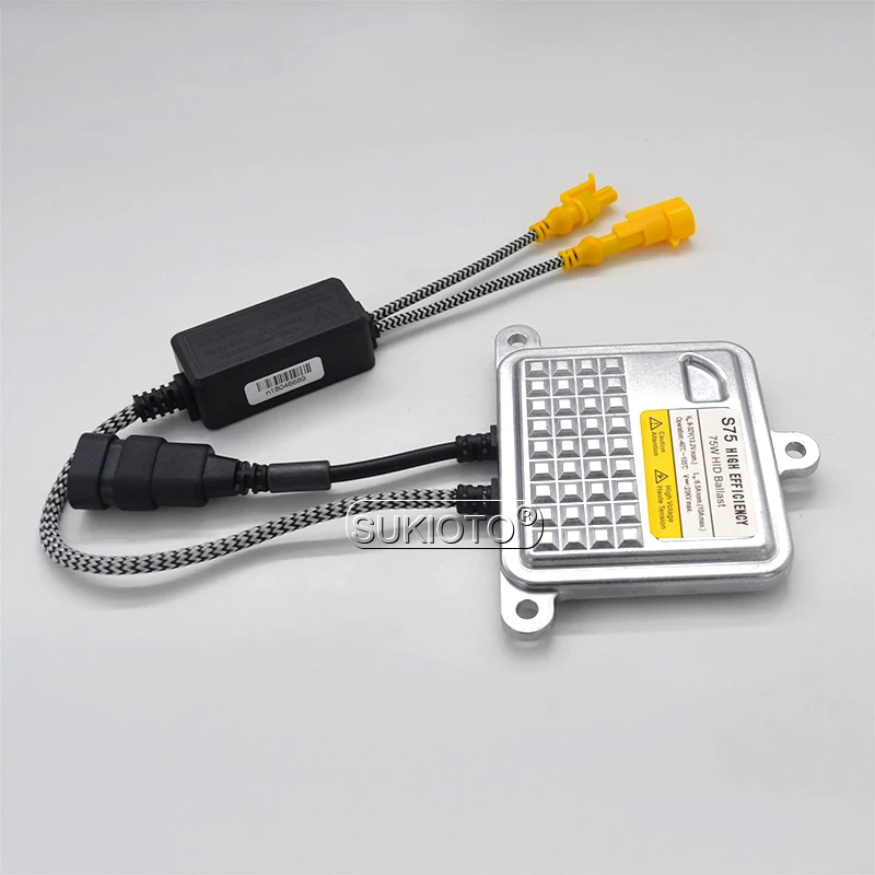 SUKIOTO 2PCS 12V 24V Universal Car Headlight Xenon Ballast 75W Fast Start HID Replacement Ballast Ignition For Auto Truck Boat (7)
