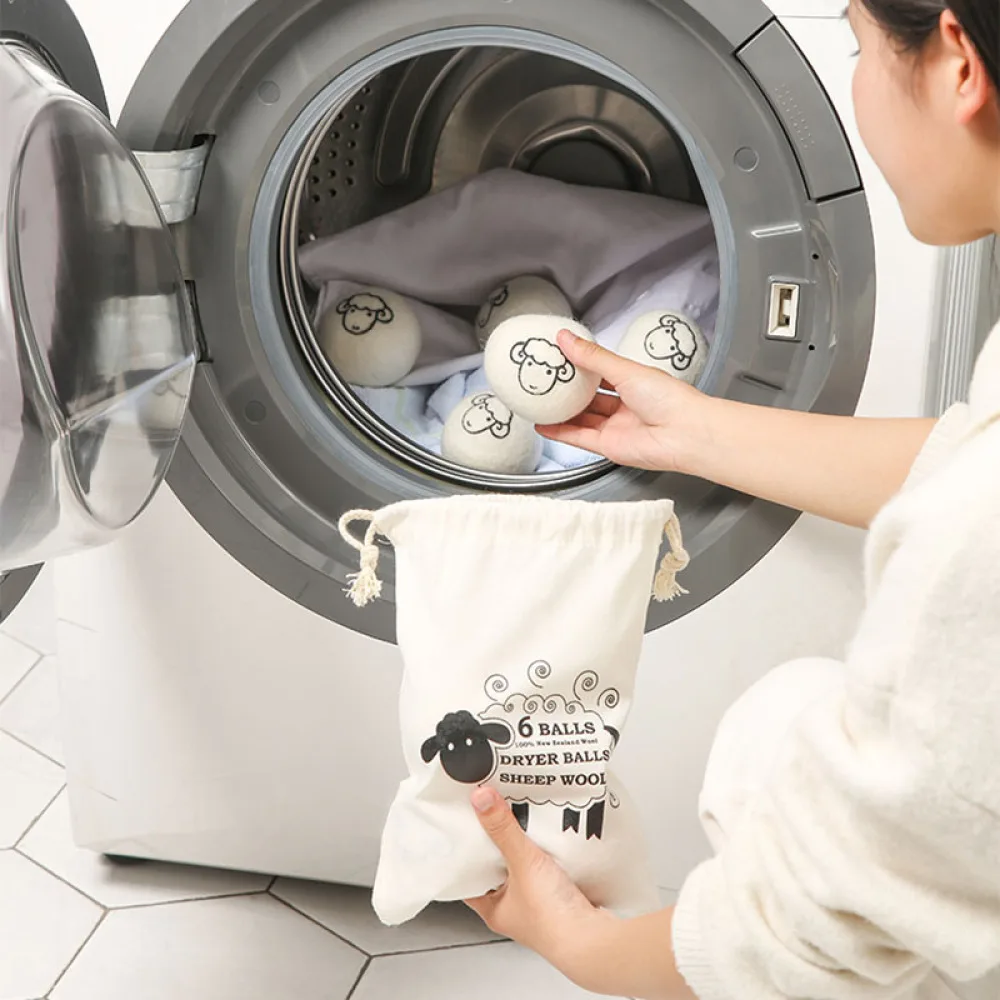 1/3/6pcs New Type Of Drying Wool Ball 5CM Anti-Entanglement Household Drying Clothes Washer Dryer Special Ball Drying Bal