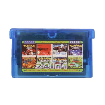 

For Nintendo GBA Video Game Cartridge Console Card Collection English Language EG012 24 in 1