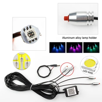 

Bluetooth Car Interior Light Strip Kit Light LED Neon Strip Active Control Multi-Color Waterproof RGB