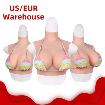 

KnowU Big Tits C/D/F Cup Silicone Breast Forms Elastic Cotton Fake Boobs Transvestite Transgender Drag Queen Crossdresser