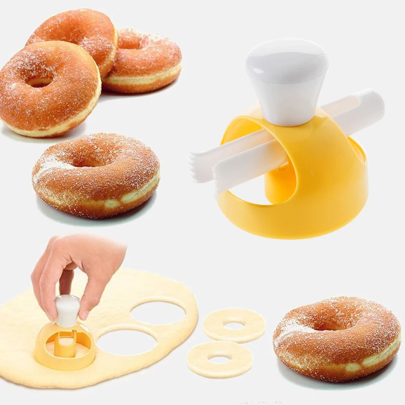 1pcs Food Cookie Cake Donut Mold Kitchen Desserts Bread Patisserie Bakery Baking Tools Cutter DIY Stencil Doughnut Maker Mould | Дом и сад