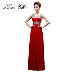 Wedding Party Dresses Elegant Chiffon Formal Gowns Long Bridesmaid Dress Plus Size