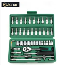 46PCS Combination Tool Ratchet Wrench Set Batch Head Ratchet Pawl Socket Spanner Screwdriver Socket Set for Car Repair Tools 46PCS Combination Tool Ratchet Wrench Set Batch Head Ratchet Pawl Socket Spanner Screwdriver Socket Set for Car Repair Tools