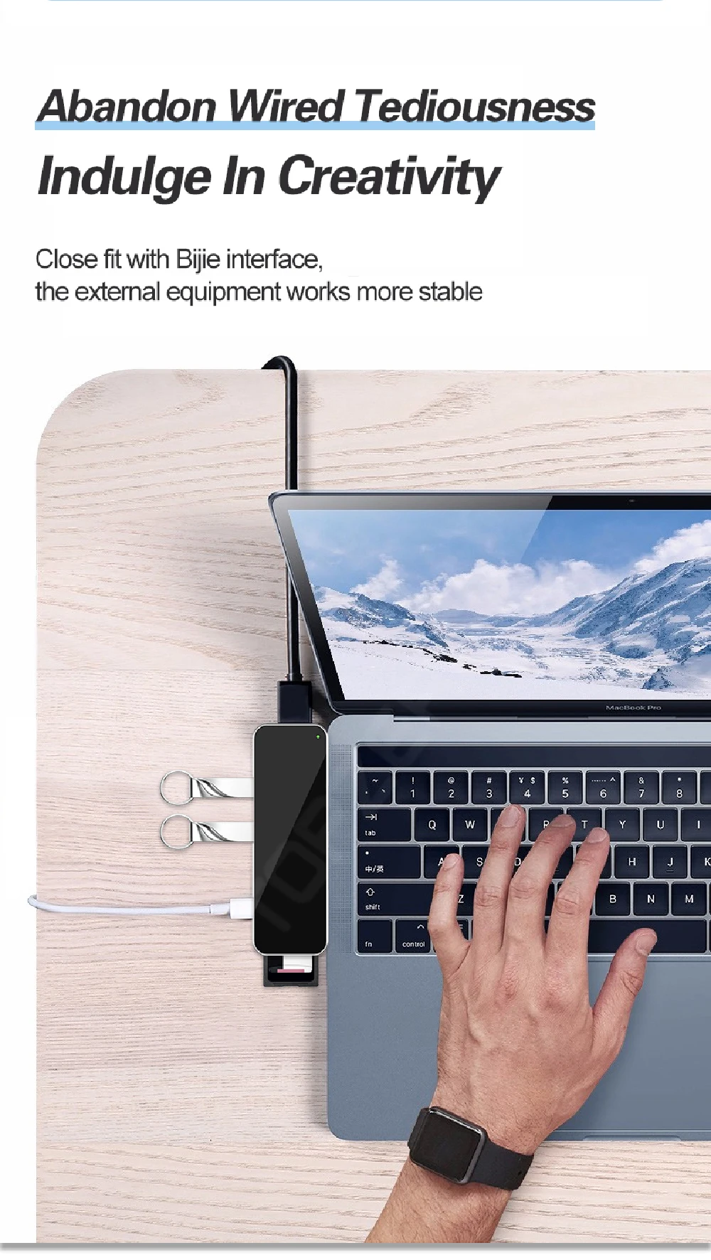6 в 1 type C концентратор USB C к HDMI USB 3,0 порты SD TF кард-ридер адаптер для MacBook Pro разветвитель мульти 6 портов type C usb-хаб