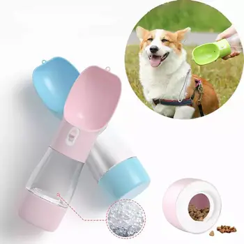 

Multifunction Portable Food Water Bowl Dog Dispenser Lightweight Feeder Bottle Product With Food Grade Material For Puppy Kitten