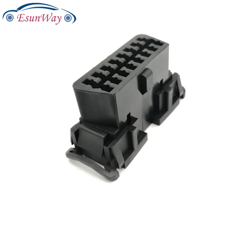 50 шт./лот!! 16pin obd2 разъем OBD 2 16Pin гнездовой угловой разъем OBD гнездо для провода "мама" разъем