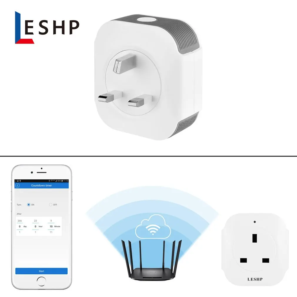2 шт./компл. Однопортовый беспроводной мини-разъем Smart Plug с USB выходом(5 В/1 а) Wi-Fi Smart Switch Socket 100-240 В