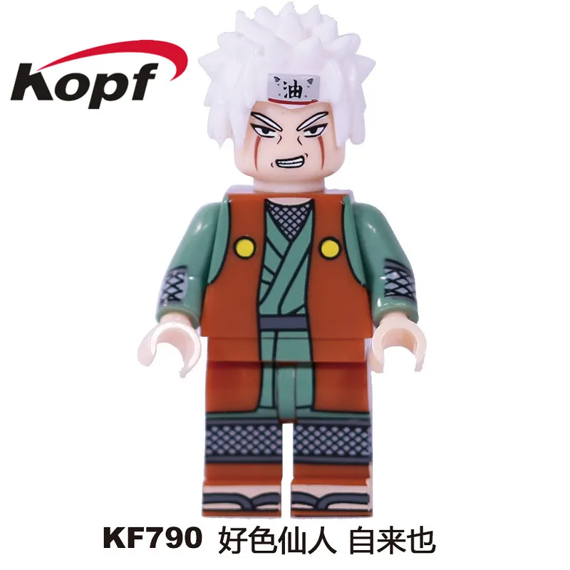 50 шт. KF6078 Uzumaki Наруто Учиха Саске Утиха Итати джираия Хатаке фигурки Кирпичи Строительные блоки для детей игрушки