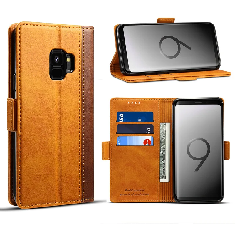 Чехол для samsung Galaxy S9 Plus, откидной Чехол с карманом для карт, чехол-кошелек с подставкой, чехол для samsung S9 S10 PLus, роскошный цветной чехол