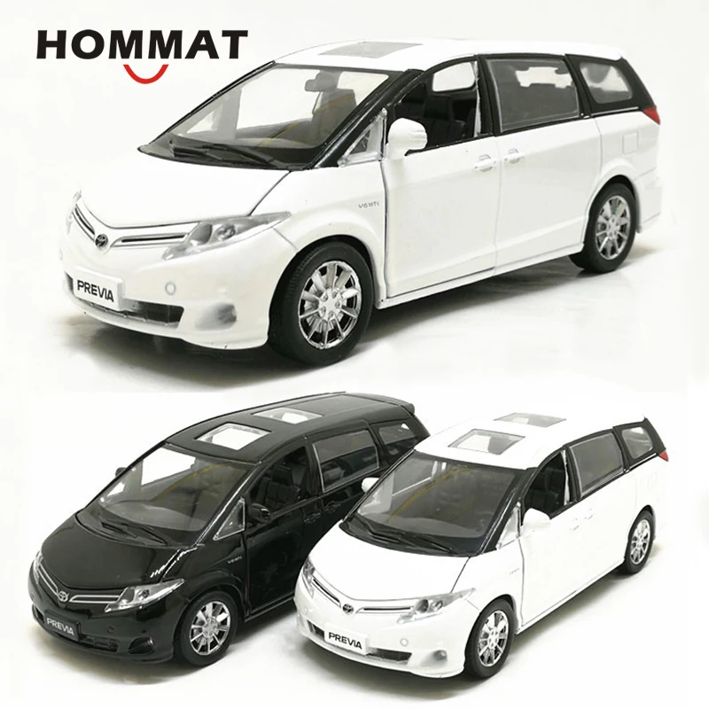 Весы HOMMAT 1:32 Toyota Previa MPV металлические Литые диски и игрушечные автомобили модели