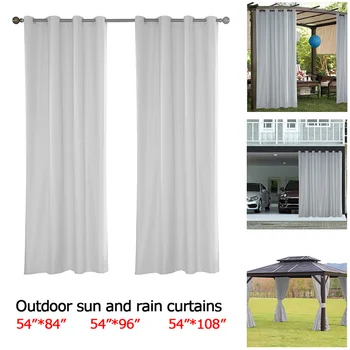 

Outdoor Window Curtains Minimalist Blackout Curtains Outdoor High Shading Waterproof Curtain for Pergola/Patio/Balcony Blackout