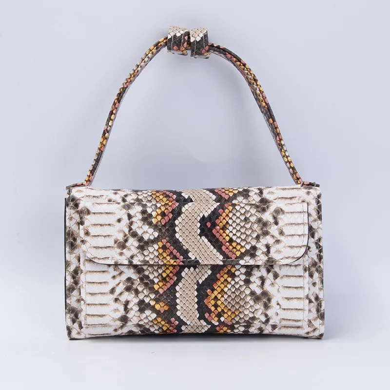 Серый Кожаный Клатч со змеиным рисунком сумка Для женщин цепи Сумочка "Змеиная кожа" Саудовская Аравия пикантные бумажник
