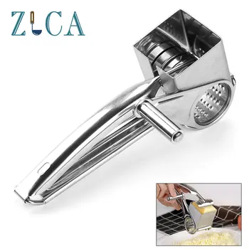 

Rotary Cheese Grater Shredder Butter Cutter Cheese Shredder Slicer Garlic Grinder Kitchen tool Stainless Steel Multi-functional
