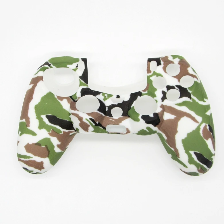 Аксессуары для PS4, силиконовый гелевый защитный чехол, защитный чехол для Playstation 4, PS4 Pro, тонкий Прочный Камуфляж - Цвет: Green Camouflage