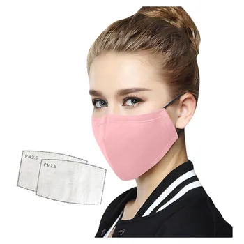 

Adult Outdoor Reusable Facial Mask with 2PCS Filters Cloth Face Mask Washable Face Shield Breathable Face Mask Windproof masques