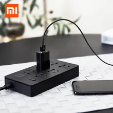 Xiaomi Airgo power Strip 6 портов 3 USB удлинитель 6 разъем 3 USB быстрая зарядка 5 в 2.1A Аor для дома и путешествий