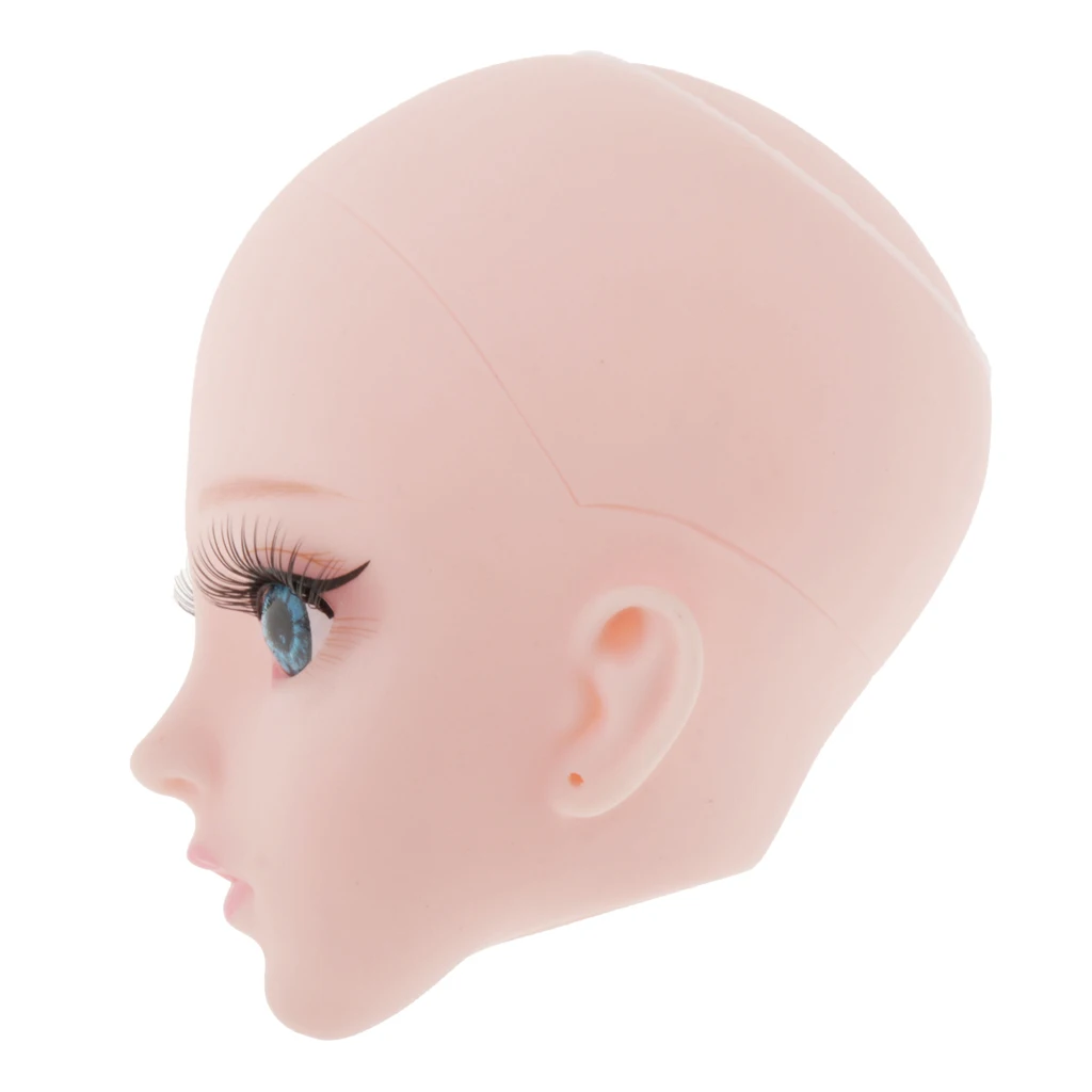 1/3 BJD Doll Head Mold With Skin 4D Eyes Set For DOD SD DZ Dolls DIY